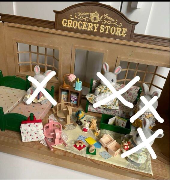 シルバニアファミリー インテリア 森の雑貨屋 子供部屋 キッズルーム おもちゃ ドールハウス ミニチュア シルバニア小物