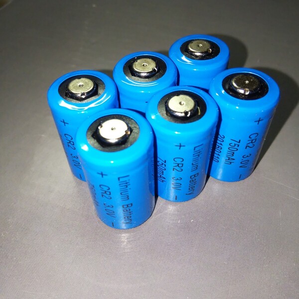 訳有り現状品 CR2 6本 リチウム電池 カメラ電池 3.0V 750mAh 推奨期限切れ