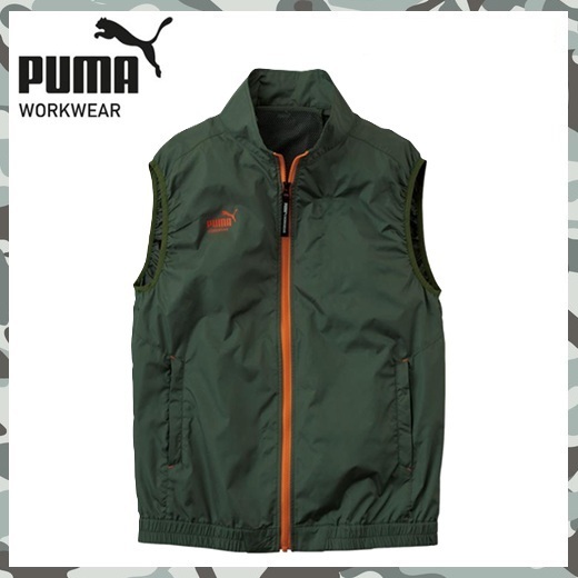 限定品 【 新品 送料無料 】 L プーマ PUMA 空調服 エアツイスト ベスト AT 8012N カーキ