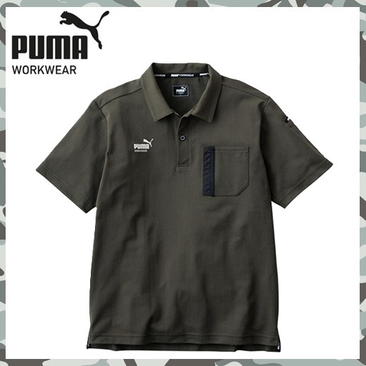 【 新品 送料無料 】 LL プーマ PUMA 半袖 アクティブ ポロシャツ PW 3014N カーキ ストレッチ UVカット ドライタッチ