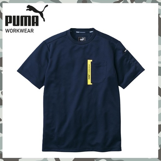 【 新品 送料無料 】 L プーマ PUMA 半袖 Tシャツ PW 3023N ネイビー ストレッチ UVカット