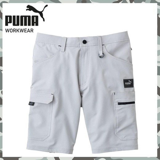 PUMA 【 新品 送料無料 】 L プーマ ストレッチ ショート カーゴ パンツ PW 3017 N グレー ハーフパンツ