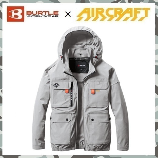 2025 モデル 【 新品 送料無料 】 XL バートル BURTLE ハイバック ファン AC 長袖 ブルゾン 空調服 AC2031 アッシュグレー エアー クラフト