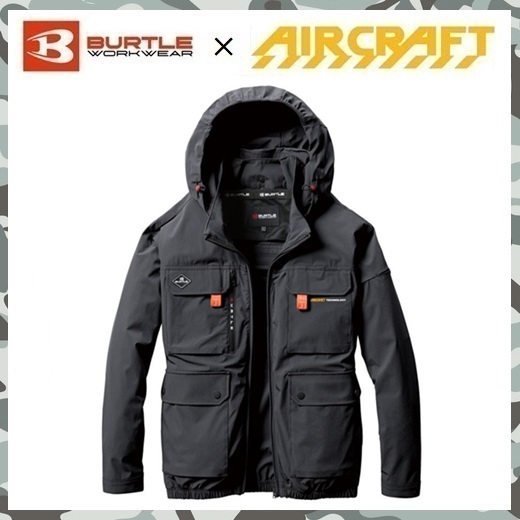 2025 モデル 【 新品 送料無料 】 L バートル BURTLE ハイバック ファン AC 長袖 ブルゾン 空調服 AC2031 ストームグレー エアー クラフト