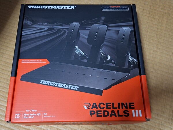 Thrustmaster スラストマスター Raceline Pedals III - PS5、PS4、Xbox、ペダル ハンコン ハンドルコントローラー T598 T300 T-GT