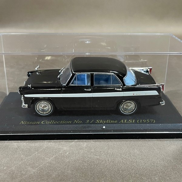 【激レア】Nissan Skyline ALSI(1957) ブラック 1/43 Mini Car Nissan Skyline ALSI 1957 Black 1/43 Scale Box