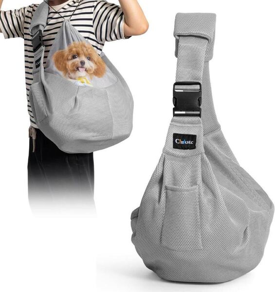 CHMKSTC 犬 猫 抱っこ紐 ペットスリング ペット バッグ キャリーバッグ リュック 散歩 抱っこ袋 小型犬 ポリエステル