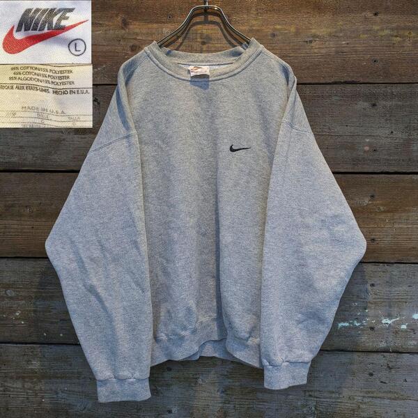 90s USA製 OLD NIKE ヘビーウェイト 肉厚 スウェット 極太アーム