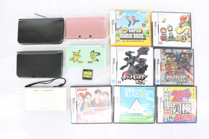 ★【通電OK品含む】 任天堂 DSまとめ 3DS DSLite 他 ソフト カセット 付き マリオ&ルイージRPG3 ポケットモンスター 等_FFH_C0605-F035