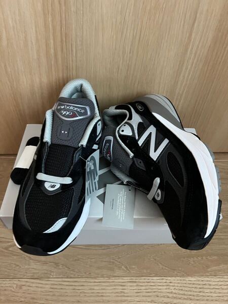 ラスト一点 新品 送料無料 USA製 990番 990V6 New Balance ニューバランス W990BK6 レディース スニーカー UK5 24cm 黒