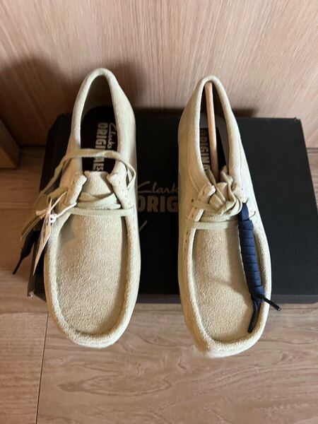 新品 定番 メープル クラークス CLARKS WALLABEE ワラビー 24.5cm UK6 クラークス メンズ ブーツ