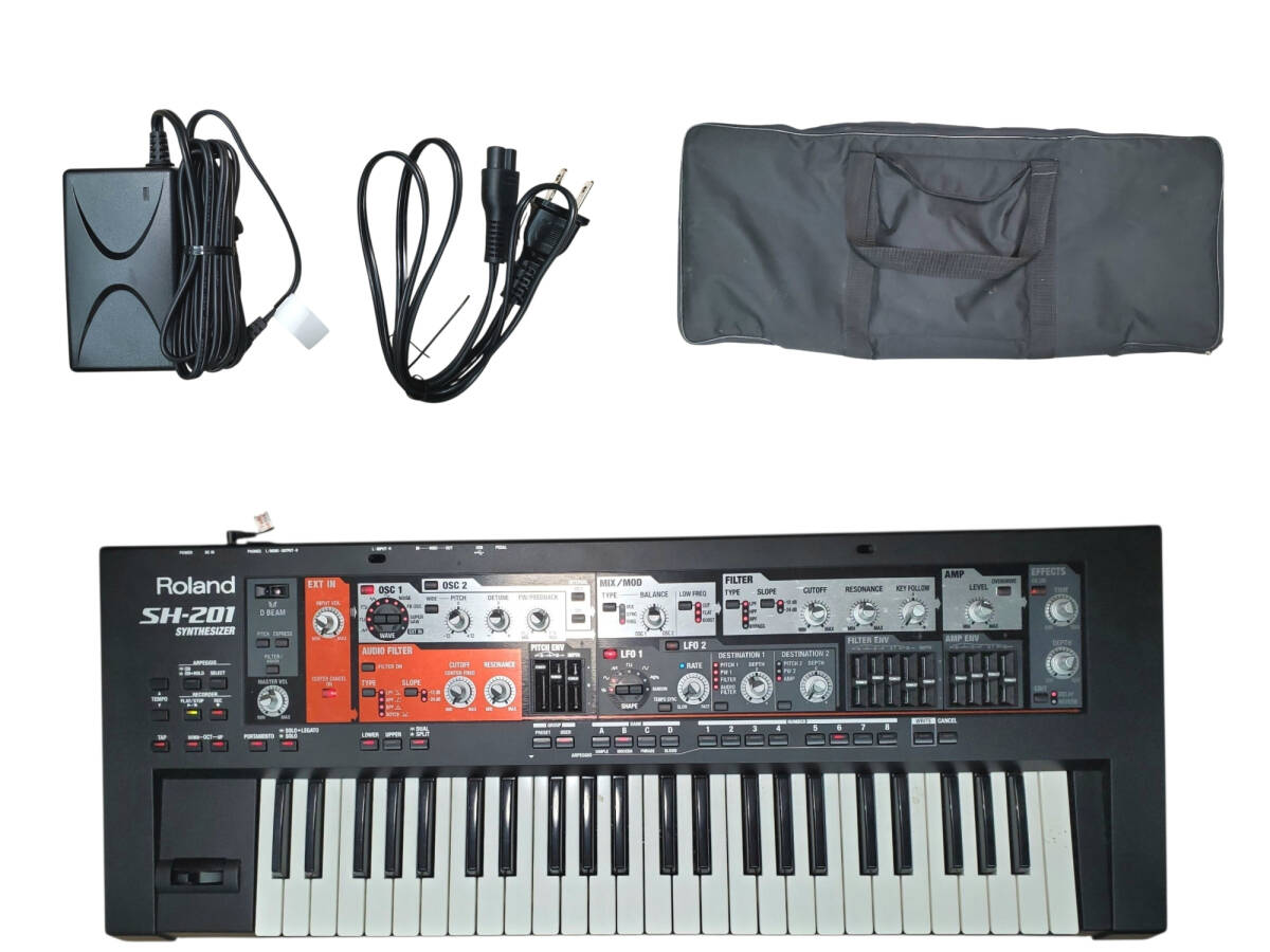 【付属品多数】 Roland ローランド SH-201 シンセサイザー ケース Yahoo!オークション -「roland sh-201」の落札相場・落札価格