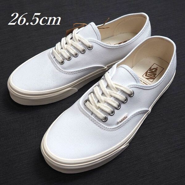 T244 新品 VANS バンズ AUTHENTIC ECO THEORY オーセンティック エコ セオリー スニーカー ホワイト 26.5cm