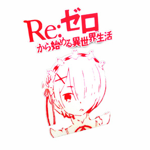 シール 壁用 ウォールステッカー ラム 濃赤 リゼロ スバル 12*8 レムちゃん ゼロから始める異世界生活 痛車 パソコン
