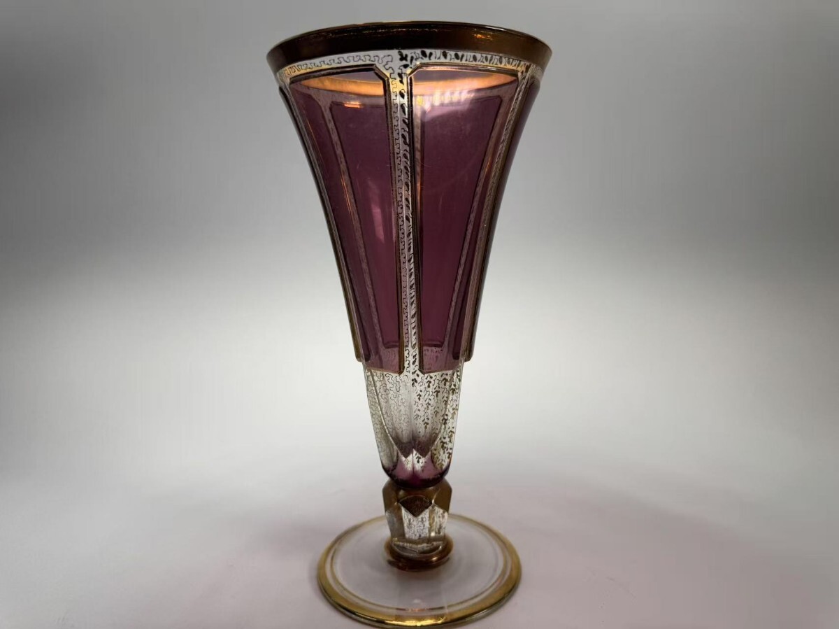 ボヘミアングラス エーゲルマン 花瓶 ボヘミアングラス エーゲルマン 花瓶