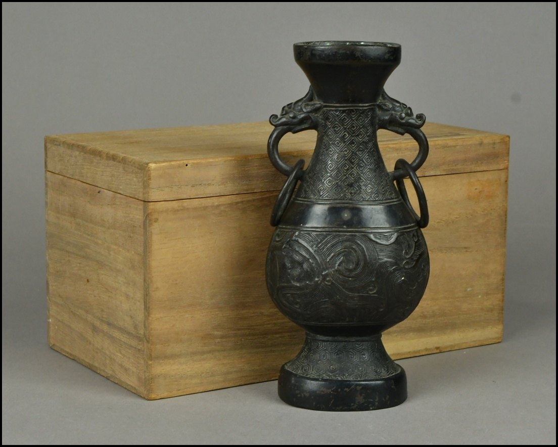 時代物 古銅 銀象嵌 水瓶 花器 花瓶 花入 骨董品 古美術品 花瓶