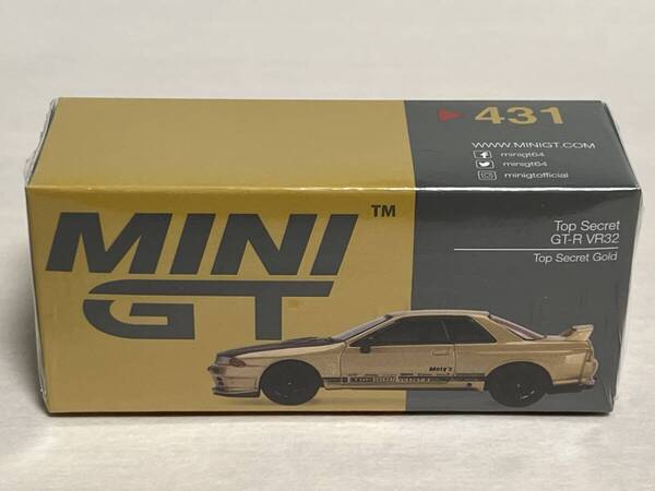 MINI GT 1/64 MGT00431-R Top Secret Gold Nissan Skyline GT-R VR32 Japan Exclusive トップシークレット ゴールド ミニGT 431 TSM MODEL