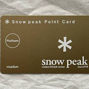 スノーピーク プラチナ会員 ポイントカード Snow peak Point Card Platinum titanium 非売品 ※会員番号シール剥がし済み