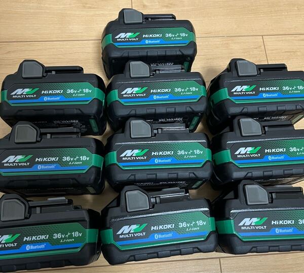 送料無料 未使用 ハイコーキ 36V マルチボルト リチウムイオンバッテリー Bluetooth搭載 BSL36A18BX 18V MV マルチボルト 純正 10個