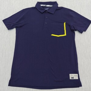 \送料込み!/【PUMA】プーマ 半袖 ポロシャツ 紺色 Sサイズ ゴルフウェア GOLF スポーツ ファッション