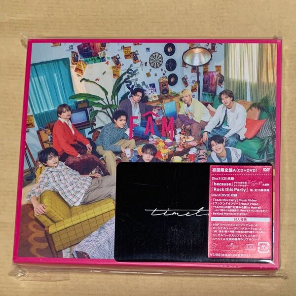 初回限定盤A ハワイ CD DVD timelesz FAM プレイリストカード 集合トレカ timeless タイムレス アルバム セクゾ sexyzone タイプロ project