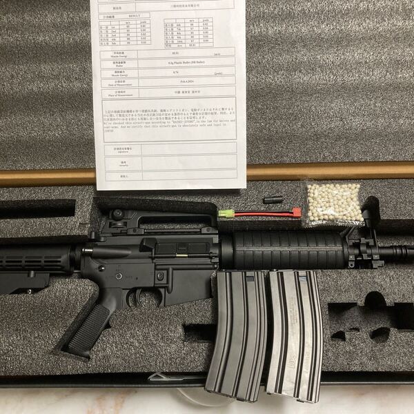新品 M4A1電動ガン A&K M933 (M933-P) バースト対応電子トリガー内臓 東京マルイColt M4 スタンダード予備マガジン、コネクターセット