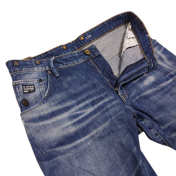 【正規品】G-Star Raw ジースターロウ Arc 3D Tapered Braces デニムパンツW34