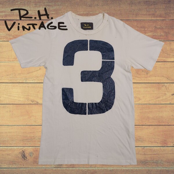 超希少 R.H.Vintageロンハーマンユーズド加工プリントTシャツ/M 日本製 サザビーリーグ正規品
