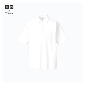 UNIQLO Theory ユニクロ×セオリー コラボスムースコットン ポロシャツ(半袖)XL ホワイト