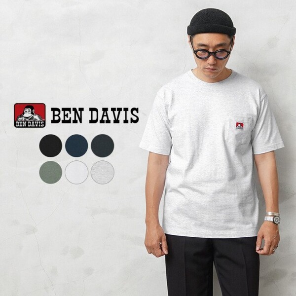 BEN DAVIS ベンデイビス C-25580000(C-23580000) BEN`S POCKET TEE 半袖 ポケットTシャツM ホワイト