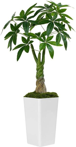 パキラ 多幸の木 高さ120cm フェイクグリーン 大型 観葉植物 フェイク 18本枝葉 光触媒 空気清浄 消臭 抗菌 インテリア