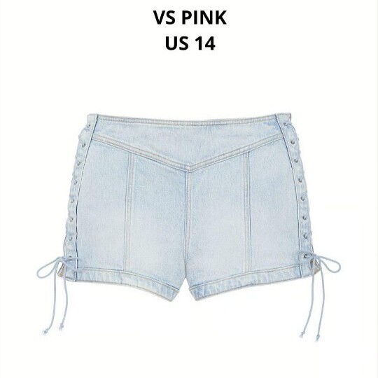 Victoria's Secret PINK レースアップショートパンツ Lサイズ US14