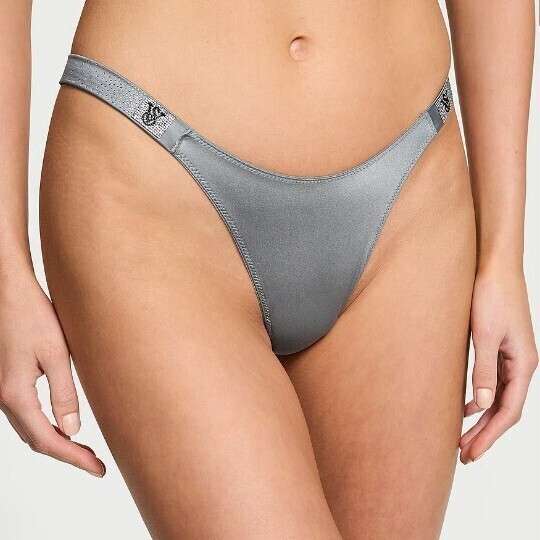 Victoria's Secret シャインストラップ グレー Tバック XS オンライン完売品