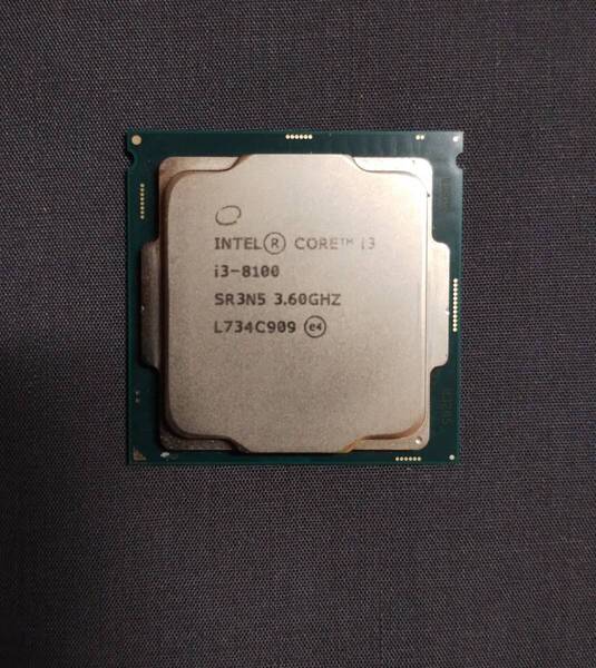 CPU/Core i3 8100/動作確認済み/送料無料