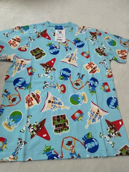 ◇ トイストーリー Tシャツ サイズM 半袖 総柄 TDR ディズニーリゾート