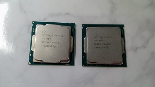 K3942 INTEL CPU CORE i5-7400 3.00GHZ 2個セット インテル 動作品 現状品 送料無料
