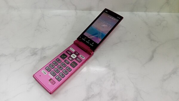 K4015 au SIMフリー 簡単ケータイ KYF38 KYOCERA 簡易確認&簡易清掃&初期化OK 判定○ 送料無料 WebにてSIMロック解除受付手続済み