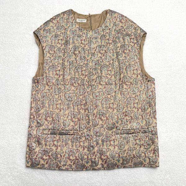 【美品】DRIES VAN NOTEN ドリスヴァンノッテン 花柄 刺繍 ベスト 36 高級 名作