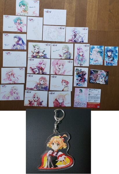 劇場版マクロスΔ絶対LIVE!!!!!! 入場特典ポストカード全種&限定ブロマイド&非売品アクリルキーホルダー(フレイヤ・ヴィオン)