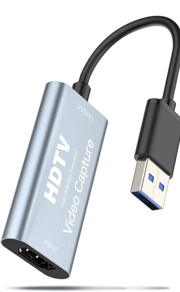 USB3.0 & HDMI 変換アダプタ HD画質録画 HD1080P/4Kパススルー機能 HDMI ビデオキャプチャー