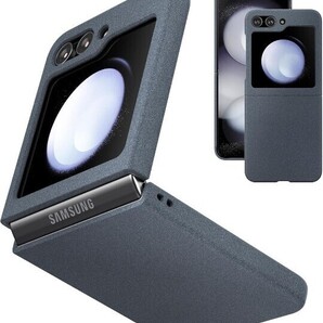 EVADA Samsung Galaxy Z Flip 5 ケース シンプル PC カバー マグネットなし 軽量 指紋防止 滑りにくい Galaxy Z Flip 5 case (gray)