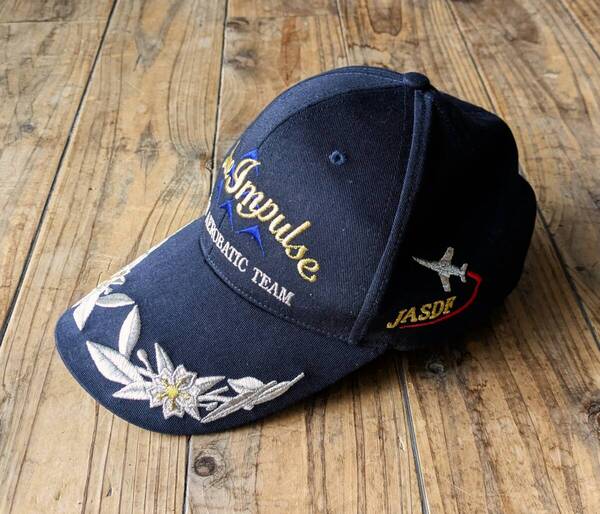 送料無料♪ブルーインパルス Blue Impulse JASDF AEROBATIC TEAM アポロキャップ 刺繍 帽子 6パネル 航空自衛隊 GOODYPLAN 美品 台湾製