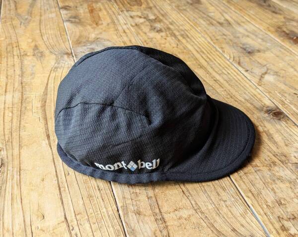 送料無料♪モンベル mont-bell ジオライン クールメッシュ サイクルキャップ ブラック size L アウトドア自転車バイク登山