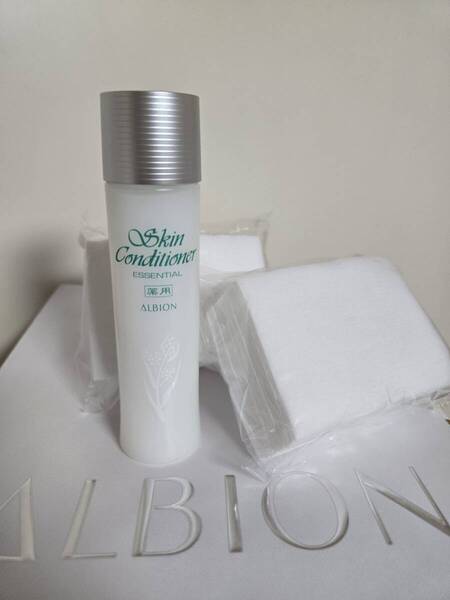 新品★ALBION アルビオン 薬用スキンコンディショナーエッセンシャル N <化粧水(敏感肌用)>ミニボトル 55ml♪非売品★コットンおまけ付
