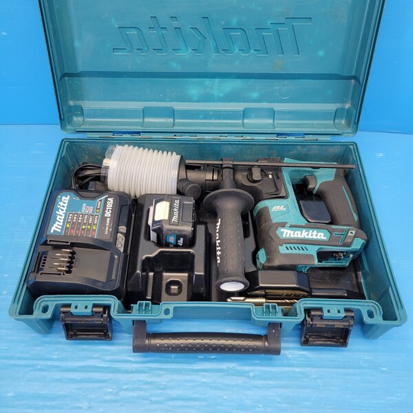 23★送料無料★マキタ 16mm充電式ハンマドリル HR166D 充電器バッテリ 中古動作品 ●★●★●★●