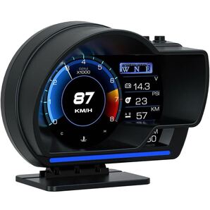高機能 HUD ヘッドアップディスプレイ 故障診断 タコメーター スピードメーター 追加メーター OBD2 GPS スマートドレスアップ