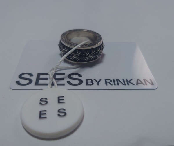 鑑定証明付き クロムハーツ スピナーCHXリング SPINNER CHX 指輪