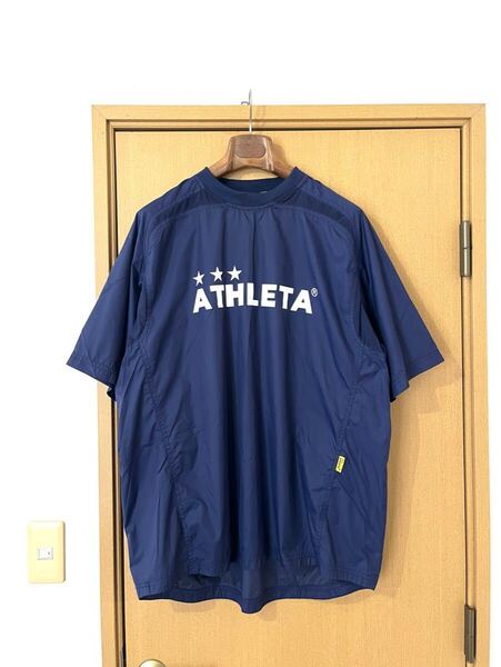 ☆ATHLETAアスレタ☆ナイロンプラクティス半袖シャツTシャツXL サッカー フットサルトレーニングウェア