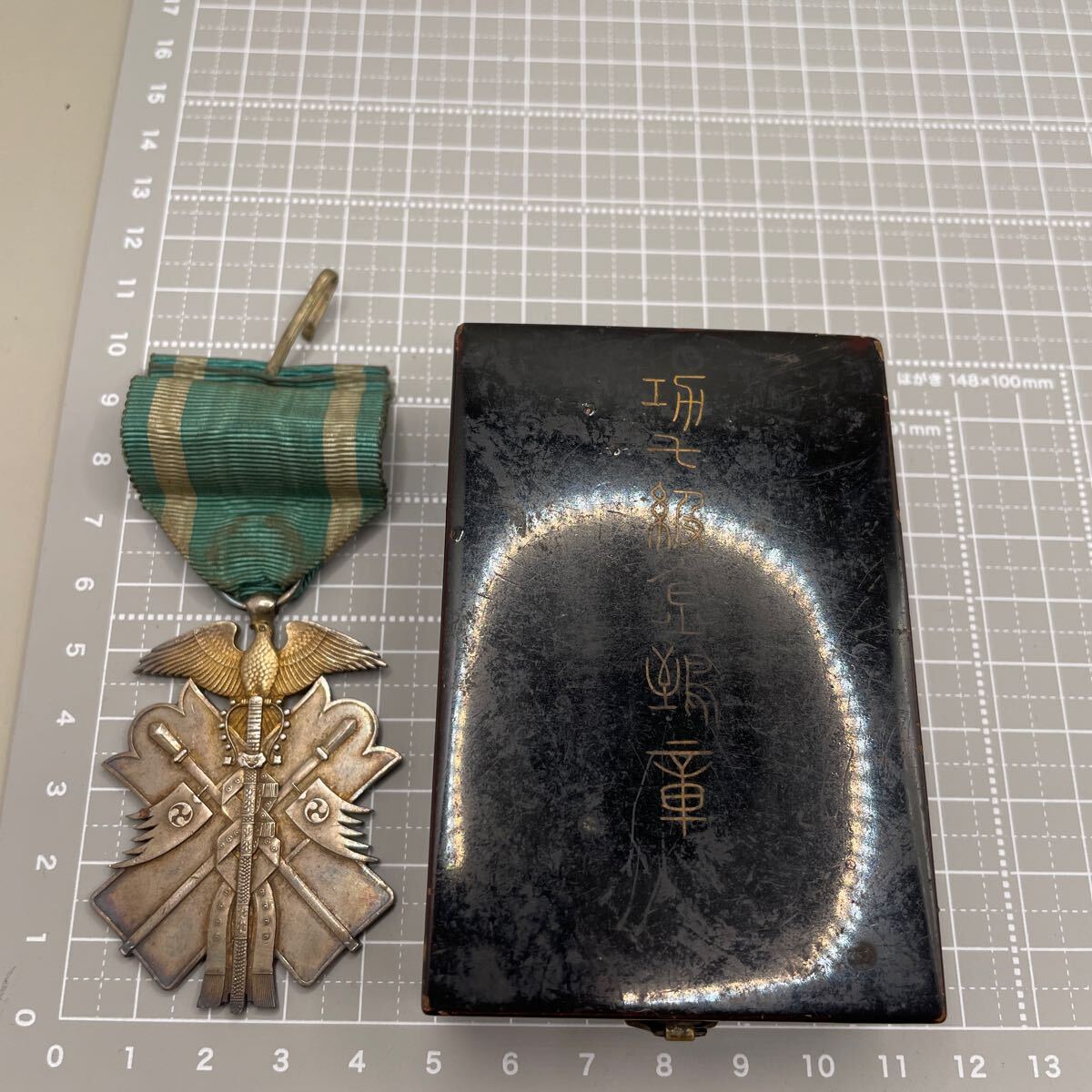 美品】功六級金鵄勲章 明治勲章 徽章 共箱入 大正後期〜昭和初期