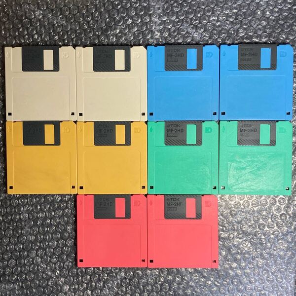 FD/フロッピーディスク TDK MF-2HD DOS18 10枚セット 完全フォーマット済み ジャンク扱い